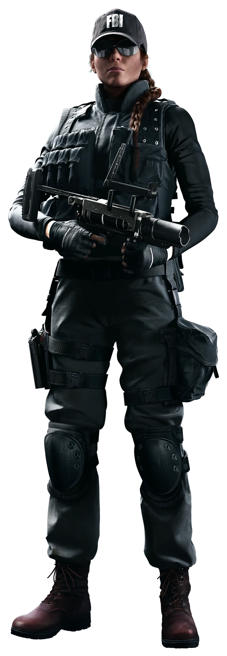 Оператор Rainbow Six Siege с оружием